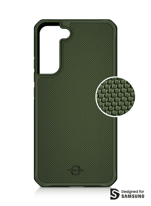 ITSKINS Samsung S22+ S22 Plus Case Mag Ballistic Olive Green - LX2001 - Homewares, Outdoor, Phone Accessories, Cases, Speakers, Headphones + More -