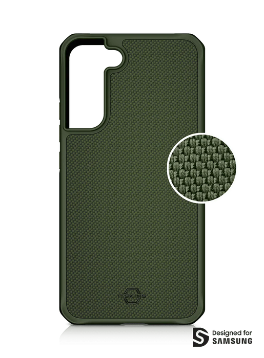 ITSKINS Samsung S22+ S22 Plus Case Mag Ballistic Olive Green - LX2001 - Homewares, Outdoor, Phone Accessories, Cases, Speakers, Headphones + More -