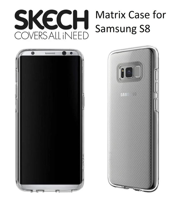 Samsung Galaxy S8 SKECH Matrix Crystal Case SK51-MTX-CLR - LX2001 - Homewares, Outdoor, Phone Accessories, Cases, Speakers, Headphones + More -