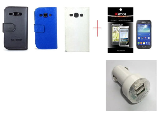 Samsung Galaxy Ace 3 Leather Case + Car Charger - LX2001 - Homewares, Outdoor, Phone Accessories, Cases, Speakers, Headphones + More -