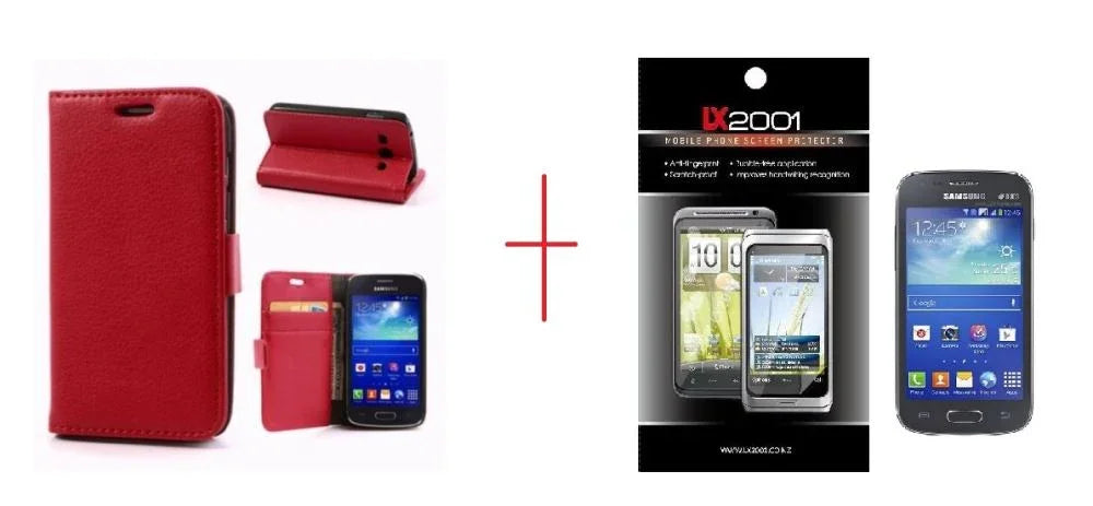 Samsung Galaxy Ace 3 Wallet Leather Case SP SPARK - LX2001 - Homewares, Outdoor, Phone Accessories, Cases, Speakers, Headphones + More -