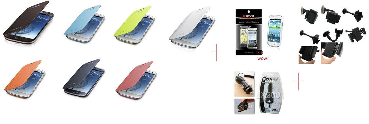 Samsung Galaxy S3 Flip Cover Car Charger Holder