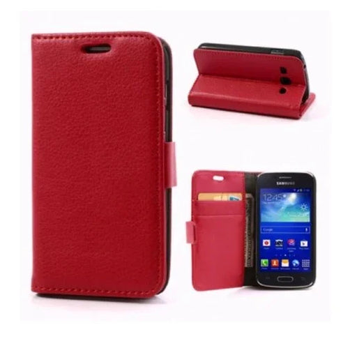Samsung Galaxy Ace 3 Leather Case RED + Car Charger - LX2001 - Homewares, Outdoor, Phone Accessories, Cases, Speakers, Headphones + More -