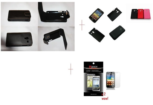 Samsung Galaxy Ace Plus Leather RuBBer Case SP x2 - LX2001 - Homewares, Outdoor, Phone Accessories, Cases, Speakers, Headphones + More -