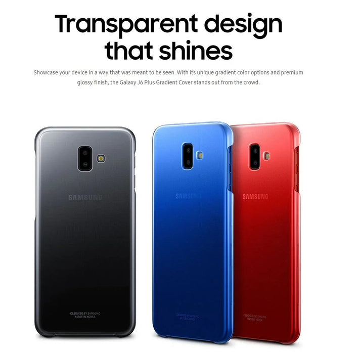 Samsung Galaxy J6+ / J6 Plus Gradation Protective Case - Black EF-AJ610CBEGWW 8801643587567 - LX2001 - Homewares, Outdoor, Phone Accessories, Cases, Speakers, Headphones + More -