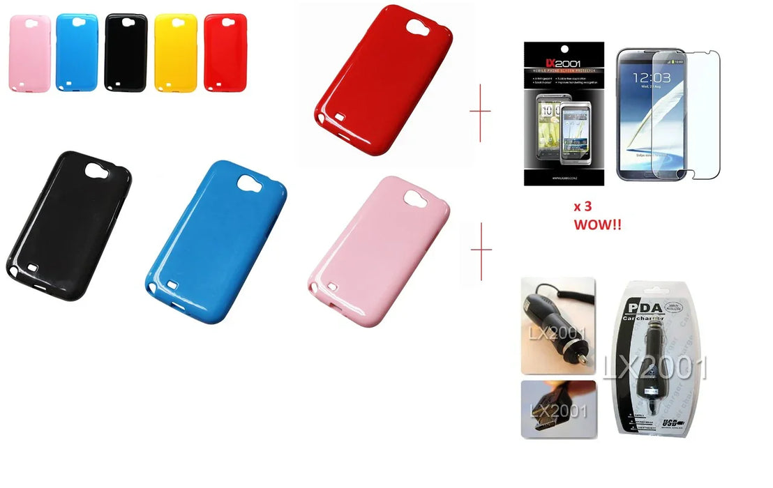 Samsung Galaxy Note II 2 N7100 Case + Car Charger - LX2001 - Homewares, Outdoor, Phone Accessories, Cases, Speakers, Headphones + More -