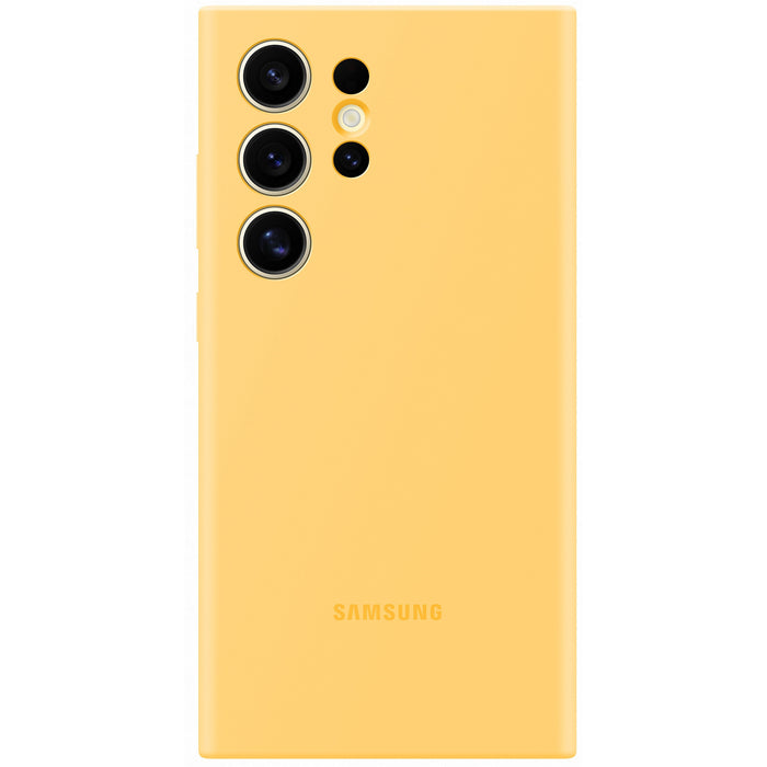 Samsung Galaxy S24 Ultra 6.8" Silicone Case - Yellow