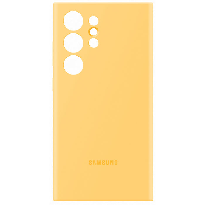 Samsung Galaxy S24 Ultra 6.8" Silicone Case - Yellow