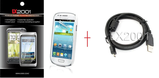 Samsung Galaxy S3 Mini Protector + USB PC Cable - LX2001 - Homewares, Outdoor, Phone Accessories, Cases, Speakers, Headphones + More -