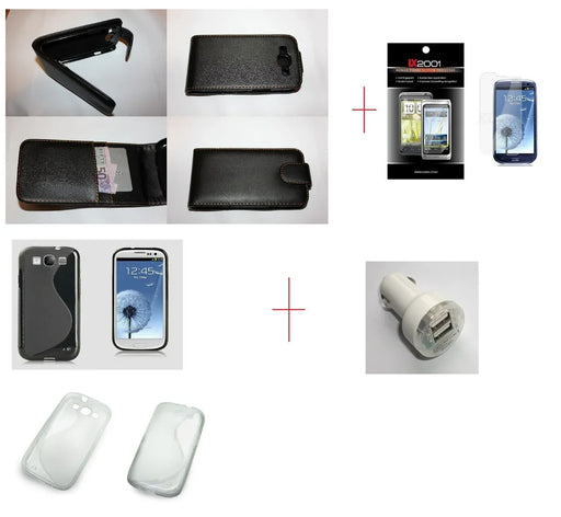 Samsung Galaxy S3 Leather GEL Case DUAL Charger - LX2001 - Homewares, Outdoor, Phone Accessories, Cases, Speakers, Headphones + More -