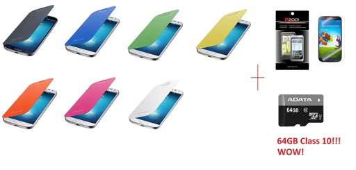 Samsung Galaxy S4 Flip Cover + 64GB MicroSD Card - LX2001 - Homewares, Outdoor, Phone Accessories, Cases, Speakers, Headphones + More -