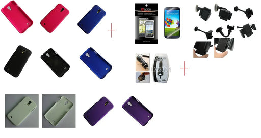 Samsung Galaxy S4 Rubber Hard Case Car Charger Kit Holder - LX2001 - Homewares, Outdoor, Phone Accessories, Cases, Speakers, Headphones + More -