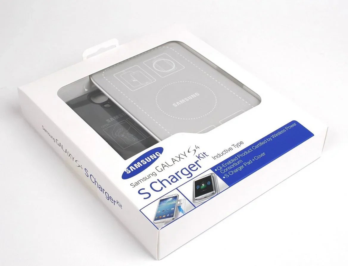 Samsung S4 WIRELESS Charging Kit Black Cover — LX2001