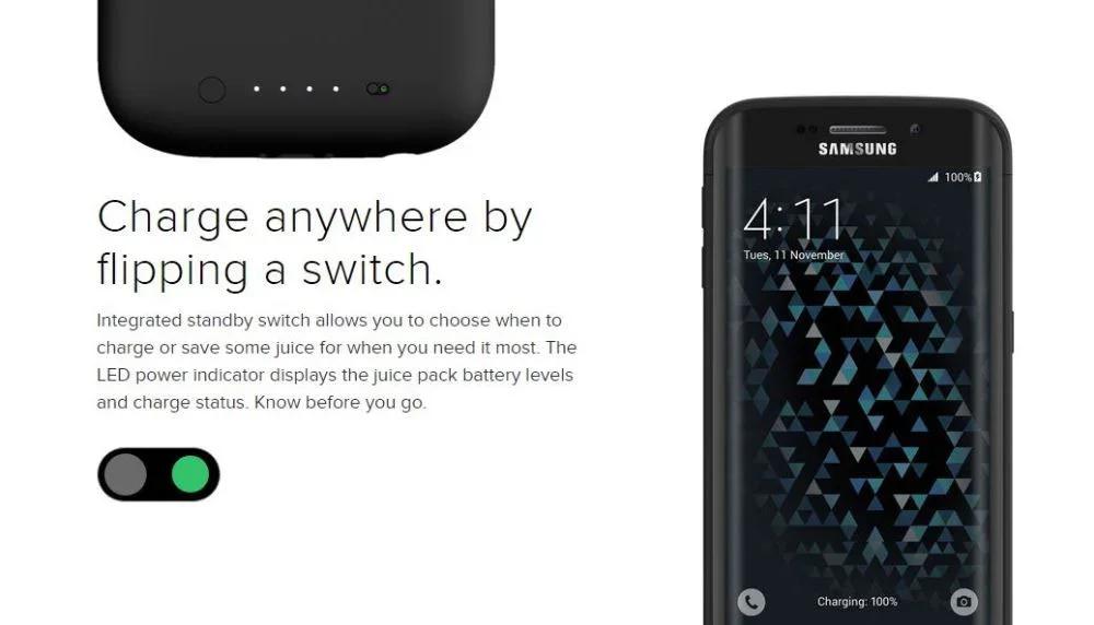 Samsung Galaxy S6 Edge Mophie Juice Pack GOLD 3257_JP-SGS6E-GLD - LX2001 - Homewares, Outdoor, Phone Accessories, Cases, Speakers, Headphones + More -