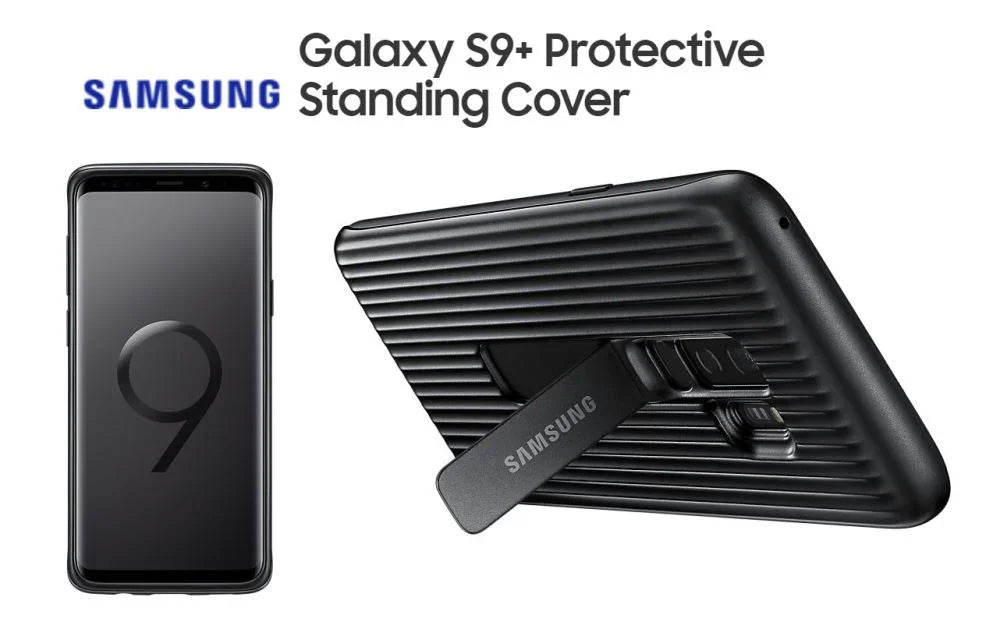 Samsung Galaxy S9+ / S9 Plus Protective Standing Cover Case - Black EF-RG965CBEGWW - LX2001 - Homewares, Outdoor, Phone Accessories, Cases, Speakers, Headphones + More -