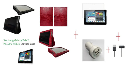 Samsung Galaxy Tab 2 10.1 Leather Case Charger USB - LX2001 - Homewares, Outdoor, Phone Accessories, Cases, Speakers, Headphones + More -