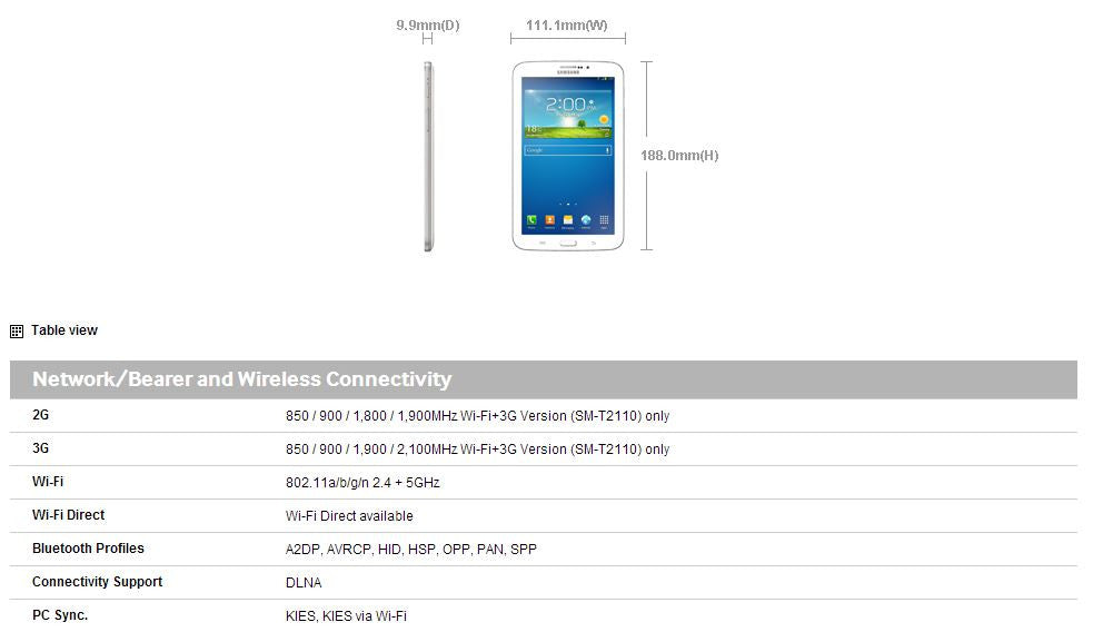Samsung Galaxy Tab 3 7 2