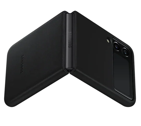 Samsung Galaxy Z Flip3 6.7" Leather Case Cover - Black EF-VF711LBEGWW - LX2001 - Homewares, Outdoor, Phone Accessories, Cases, Speakers, Headphones + More -