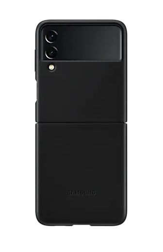 Samsung Galaxy Z Flip3 6.7" Leather Case Cover - Black EF-VF711LBEGWW