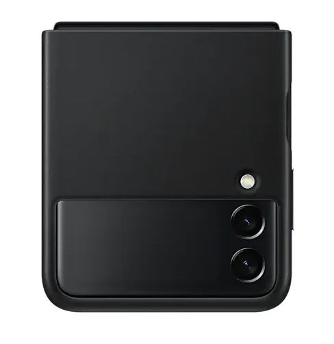 Samsung Galaxy Z Flip3 6.7" Leather Case Cover - Black EF-VF711LBEGWW - LX2001 - Homewares, Outdoor, Phone Accessories, Cases, Speakers, Headphones + More -