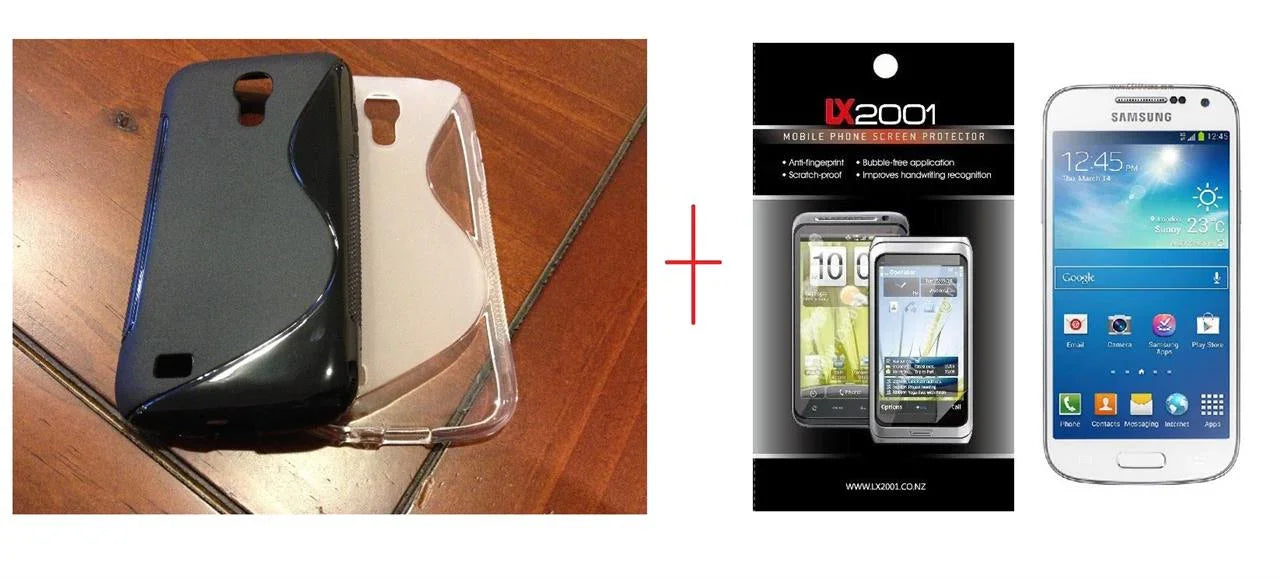 2 x Samsung Galaxy S4 Mini Case + Screen Protector - LX2001 - Homewares, Outdoor, Phone Accessories, Cases, Speakers, Headphones + More -