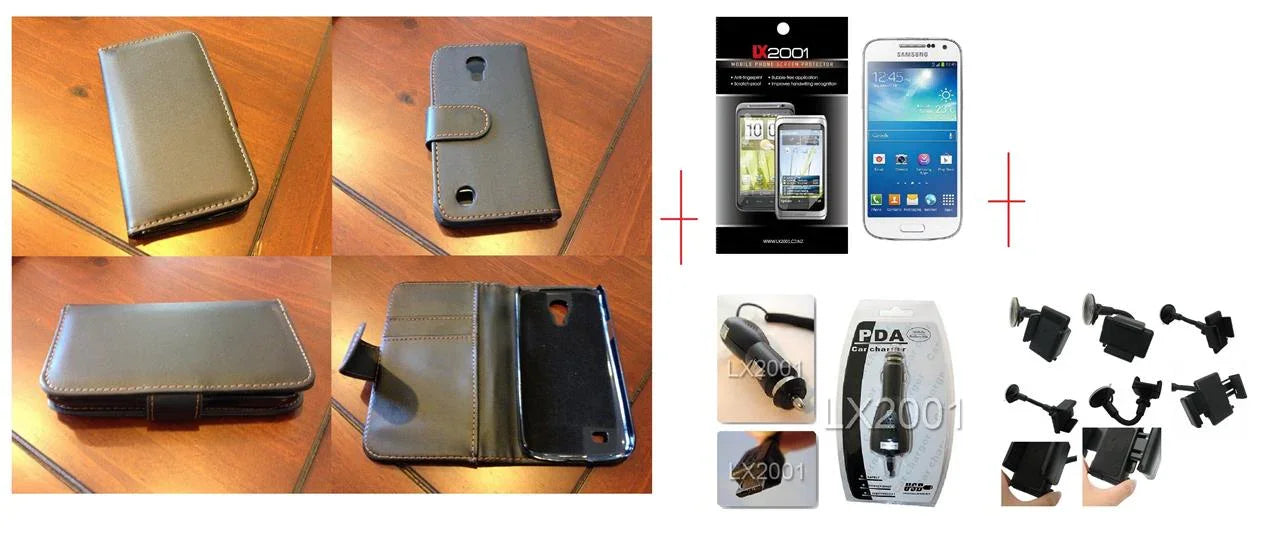 Samsung Galaxy S4 Mini Leather Case Charger Holder - LX2001 - Homewares, Outdoor, Phone Accessories, Cases, Speakers, Headphones + More -