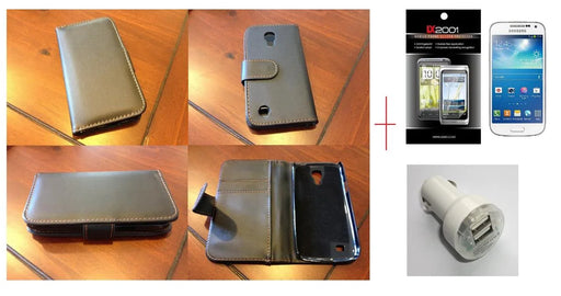Samsung Galaxy S4 Mini Leather Case Dual Charger - LX2001 - Homewares, Outdoor, Phone Accessories, Cases, Speakers, Headphones + More -