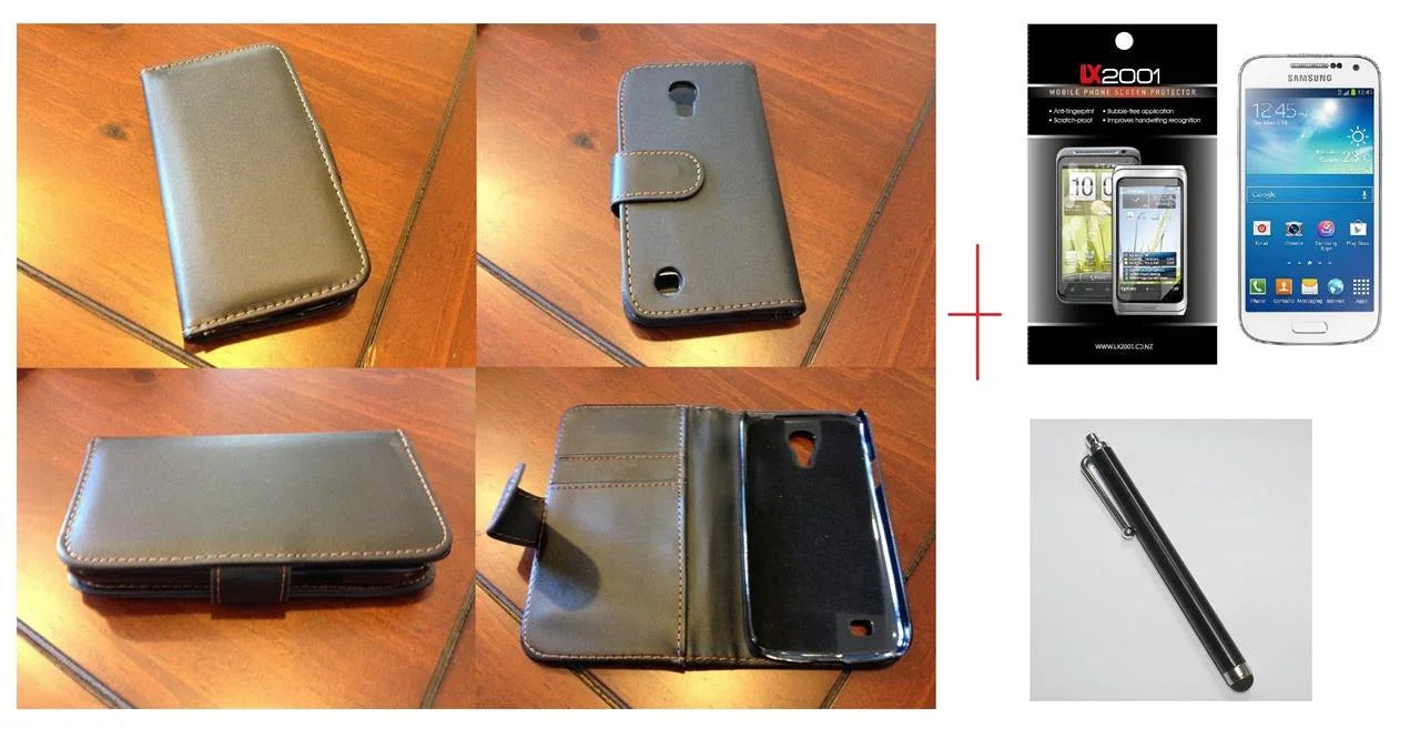 Samsung Galaxy S4 Mini Leather Case + SP + Stylus - LX2001 - Homewares, Outdoor, Phone Accessories, Cases, Speakers, Headphones + More -