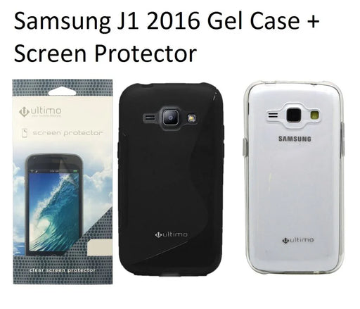 Samsung J1 2016 Gel Case + Screen Protector - LX2001 - Homewares, Outdoor, Phone Accessories, Cases, Speakers, Headphones + More -