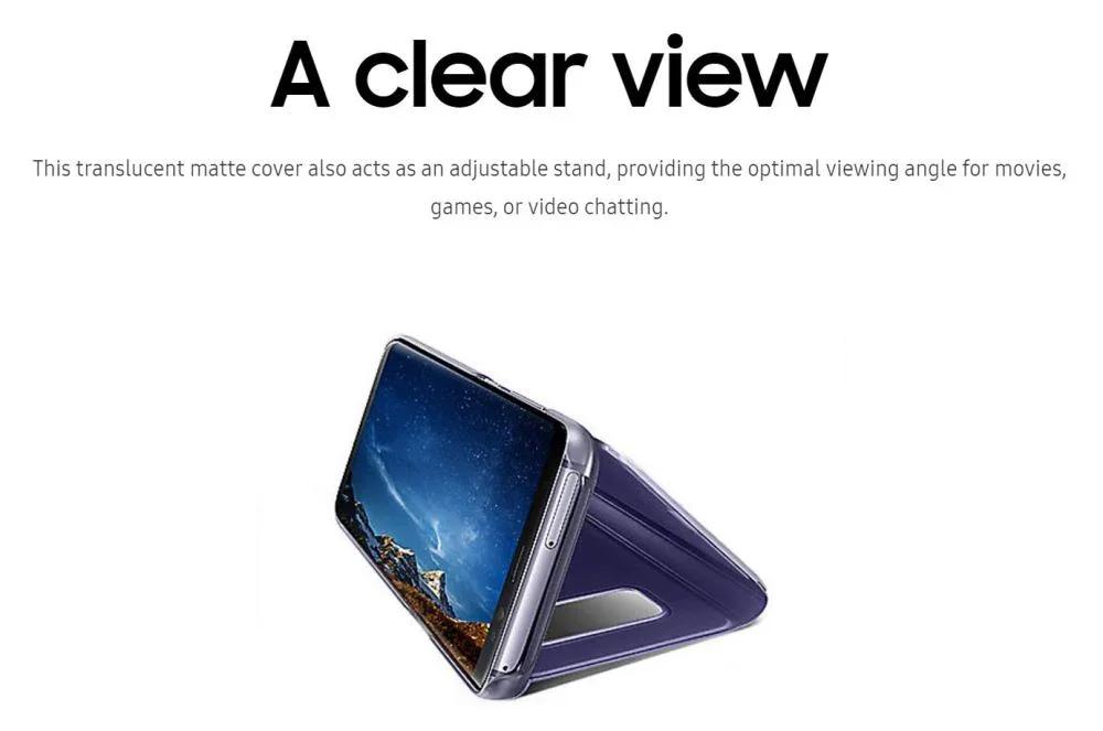 Samsung Galaxy S8+ Clear View Stand Cover Case BLACK EF-ZG955CBEGWW - LX2001 - Homewares, Outdoor, Phone Accessories, Cases, Speakers, Headphones + More -