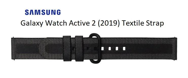 Samsung Watch Active 2 (2019) Active Textile Strap - Black GP-XVR500BRABW 7613119114143 - LX2001 - Homewares, Outdoor, Phone Accessories, Cases, Speakers, Headphones + More -