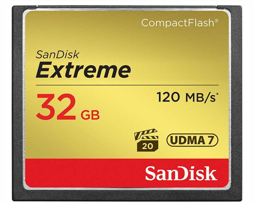 Sandisk Extreme CompactFlash Memory Card - 32GB SDCFXSB-032G-G46