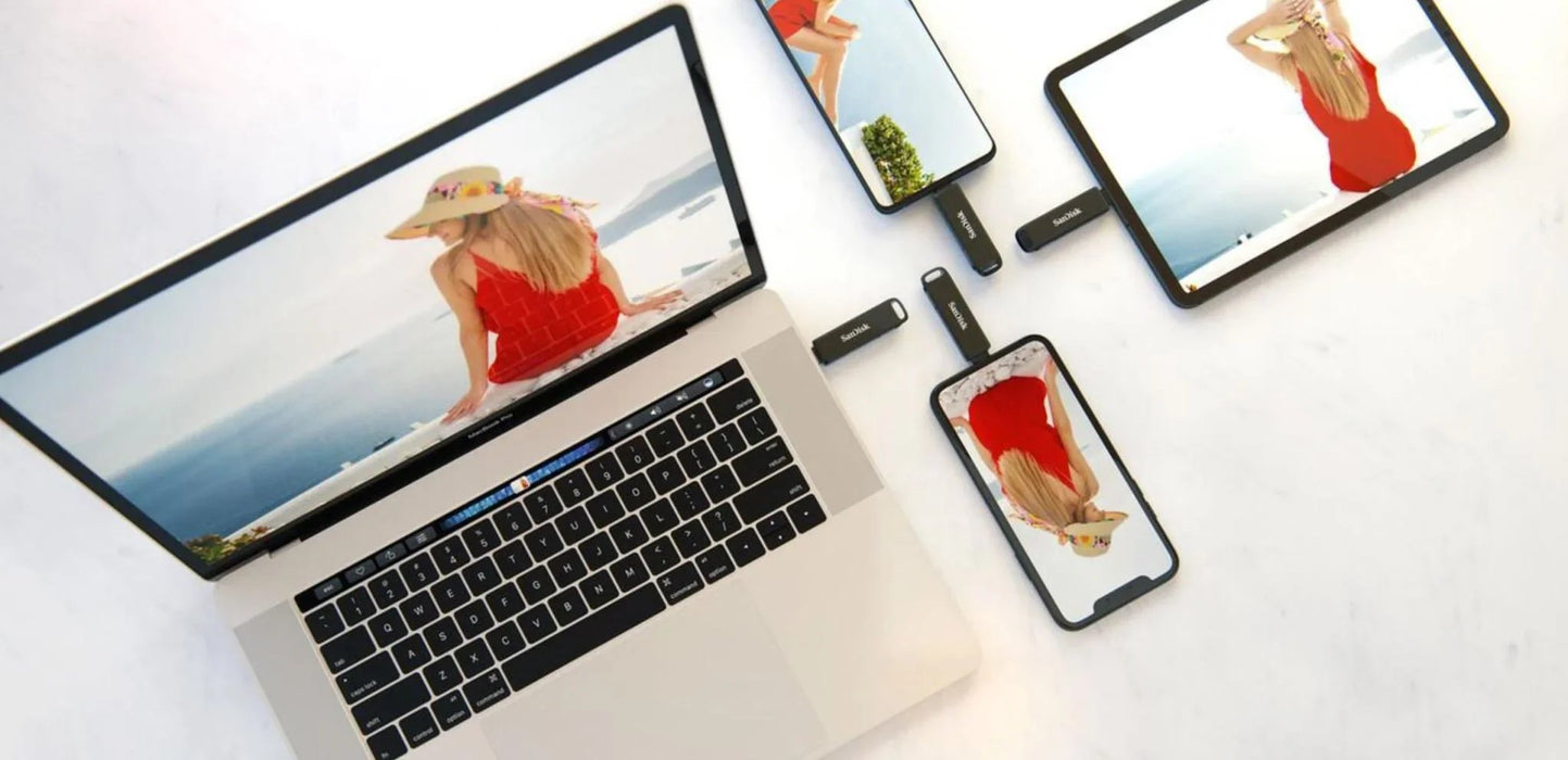 Sandisk iXpand USB USB-C Lightning USB Drive 256GB SDIX70N-256G-GN6NE - LX2001 - Homewares, Outdoor, Phone Accessories, Cases, Speakers, Headphones + More -