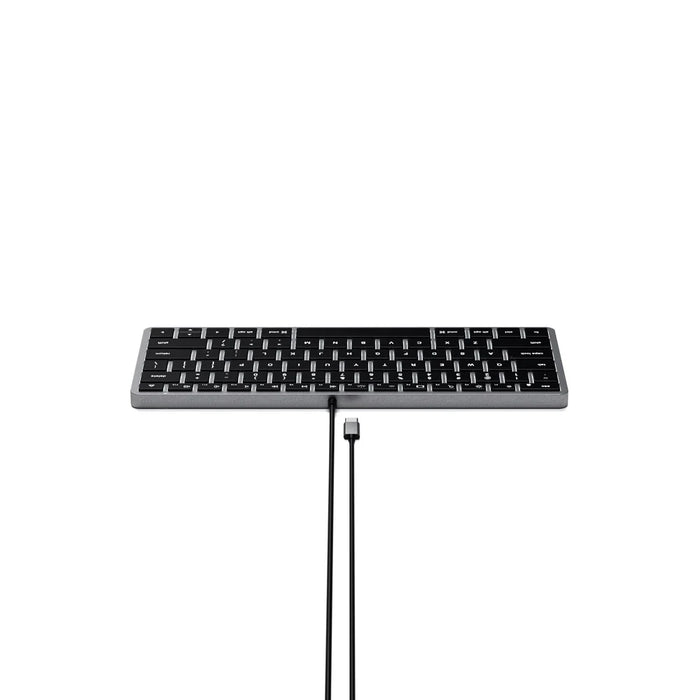 Satechi Slim W1 Wired Backlist Keyboard - Space Grey ST-UCSW1M 879961009069 - LX2001 - Homewares, Outdoor, Phone Accessories, Cases, Speakers, Headphones + More -