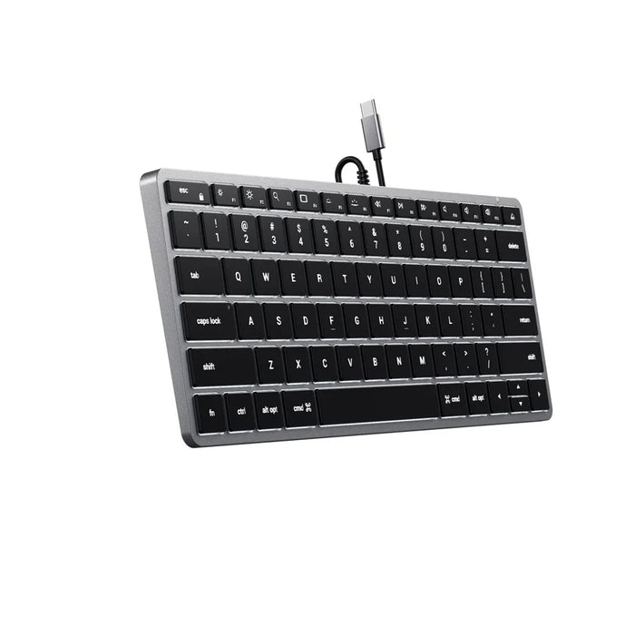Satechi Slim W1 Wired Backlist Keyboard - Space Grey ST-UCSW1M 879961009069 - LX2001 - Homewares, Outdoor, Phone Accessories, Cases, Speakers, Headphones + More -