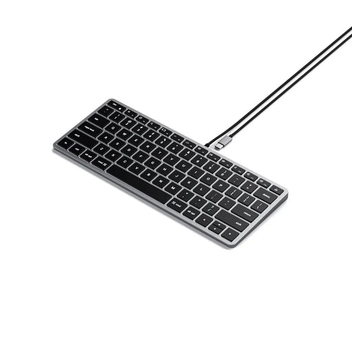 Satechi Slim W1 Wired Backlist Keyboard - Space Grey ST-UCSW1M 879961009069 - LX2001 - Homewares, Outdoor, Phone Accessories, Cases, Speakers, Headphones + More -