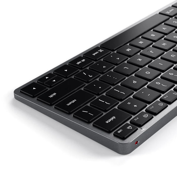 Satechi Slim X1 Bluetooth Backlit Keyboard - Space Grey ST-BTSX1M 879961009038 - LX2001 - Homewares, Outdoor, Phone Accessories, Cases, Speakers, Headphones + More -