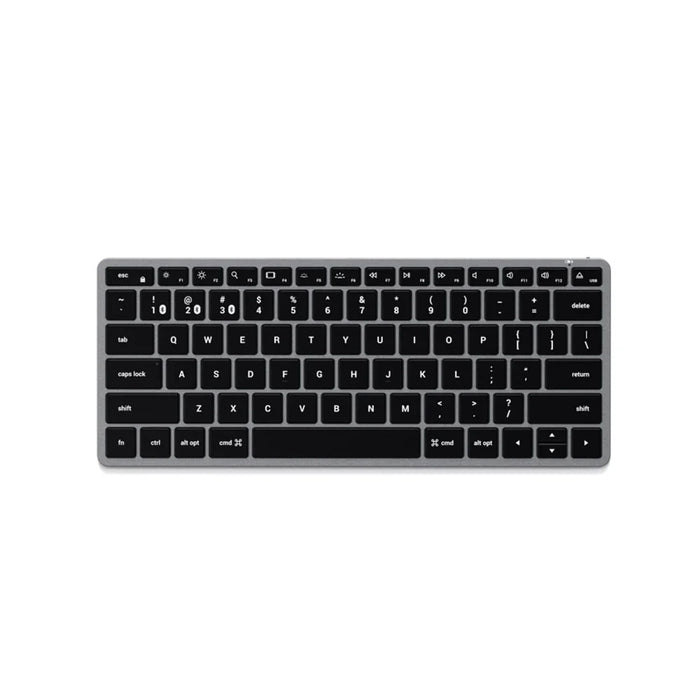 Satechi Slim X1 Bluetooth Backlit Keyboard - Space Grey ST-BTSX1M 879961009038 - LX2001 - Homewares, Outdoor, Phone Accessories, Cases, Speakers, Headphones + More -