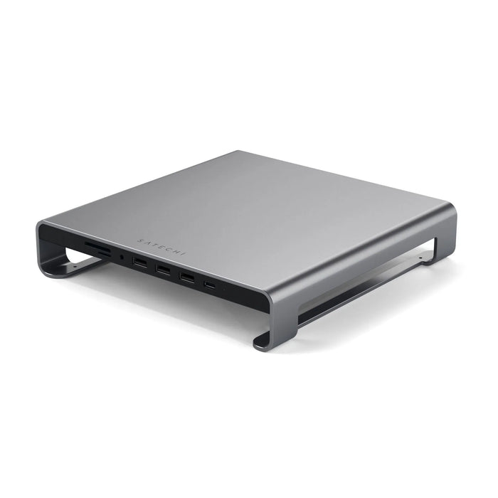 Satechi Type-C Aluminum Monitor Stand Hub for iMac - Space Grey ST-AMSHM 879961007973 - LX2001 - Homewares, Outdoor, Phone Accessories, Cases, Speakers, Headphones + More -