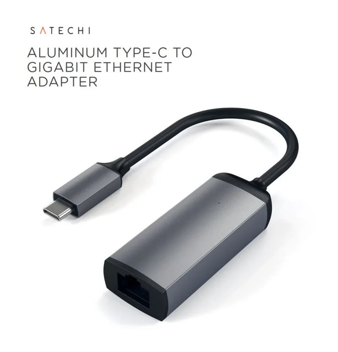 Satechi Type-C / USB-C to Ethernet Adaptor ST-TCENM - LX2001 - Homewares, Outdoor, Phone Accessories, Cases, Speakers, Headphones + More -