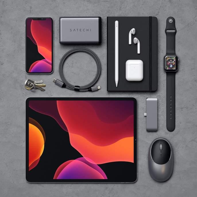 Satechi USB-C to Lightning Charging 1.8M Cable - Space Grey ST-TCL18M 879961008246 - LX2001 - Homewares, Outdoor, Phone Accessories, Cases, Speakers, Headphones + More -