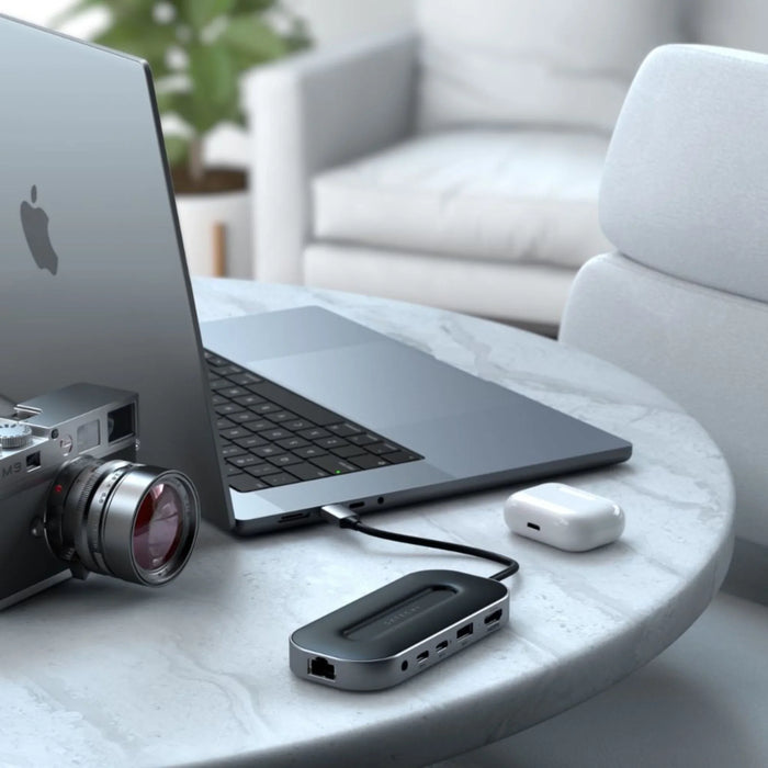 Satechi USB4 Multiport Adapter With 2.5G Ethernet - Space Grey - LX2001 - Homewares, Outdoor, Phone Accessories, Cases, Speakers, Headphones + More -