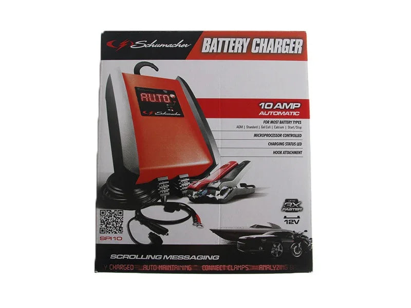 Schumacher Battery Charger 12V 10A AND Maintainer FOR AGM SLA GEL CELL SPI10 - LX2001 - Homewares, Outdoor, Phone Accessories, Cases, Speakers, Headphones + More -