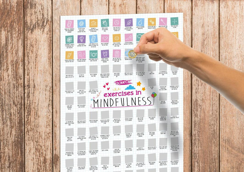 Scratch Poster - Mindfulness - LX2001 - Homewares, Outdoor, Phone Accessories, Cases, Speakers, Headphones + More -