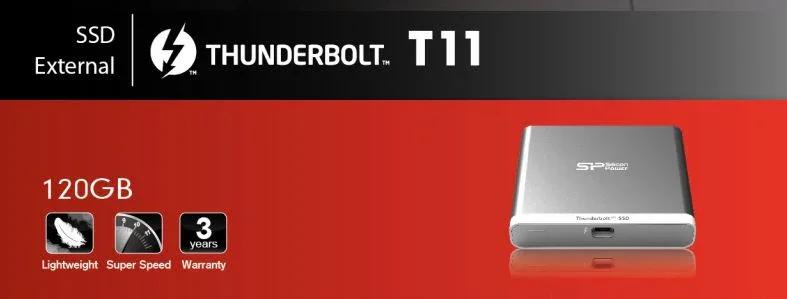 Silicon Power T11 120GB Thunderbolt Portable SSD - LX2001 - Homewares, Outdoor, Phone Accessories, Cases, Speakers, Headphones + More -