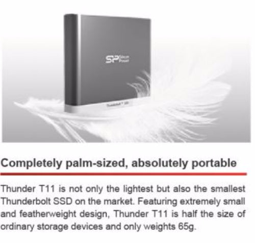 Silicon Power T11 120GB Thunderbolt Portable SSD 8