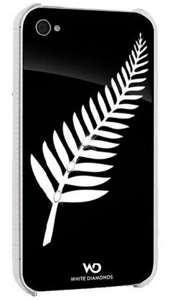 iPhone 5 White Diamonds Silver Fern Case