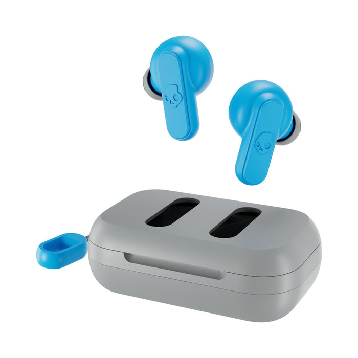 Skullcandy Dime True Wireless In-Ear Earbuds Earphones - Light Grey & Blue S2DMW-P751 810045683287