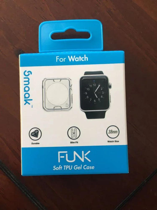Smaak Funk Soft TPU Gel Case for Apple Watch 38mm SMKFK-AW-38CL - LX2001 - Homewares, Outdoor, Phone Accessories, Cases, Speakers, Headphones + More -