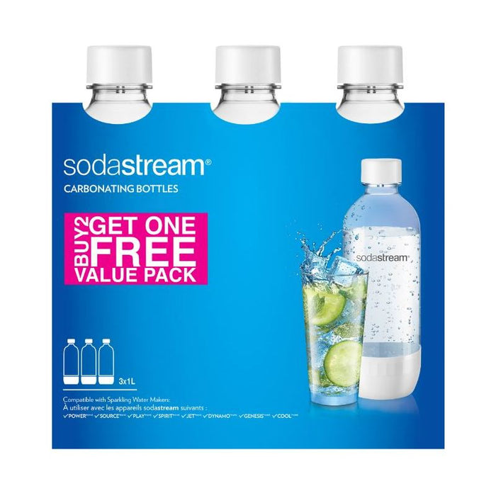 SodaStream 1 Litre 2 + 1 Bonus Bottle Pack 1041310640